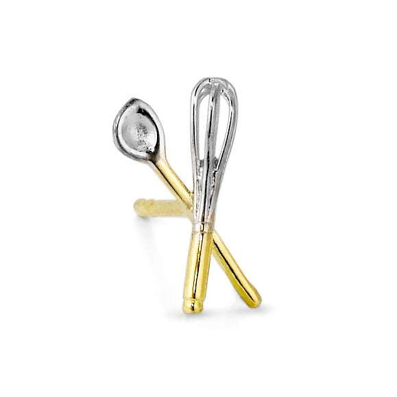 Ohrstecker 1 Stk 750/18 K Gelbgold Kochgeschirr