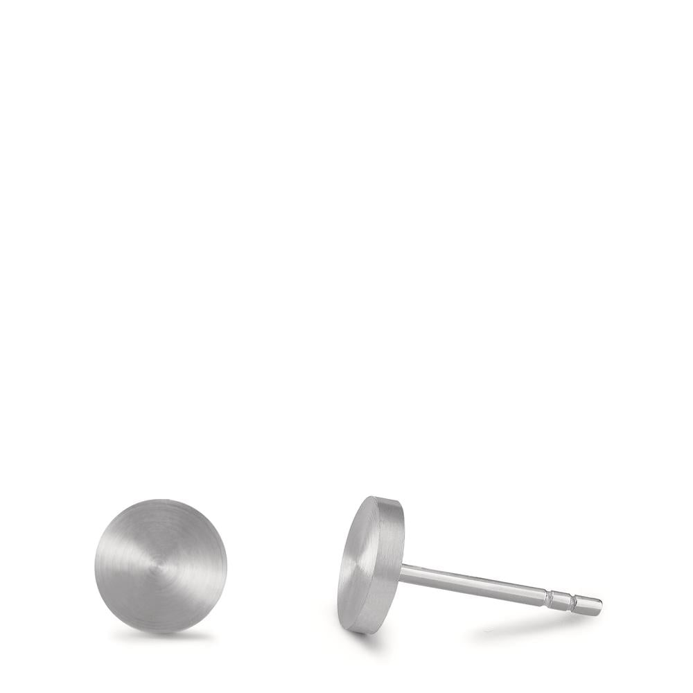 Clous D'Oreilles Lumineux 8 Mm En Acier Inoxydable - Brillent Dans Le Noir, Fabriqués En Italie, Hypoallergéniques
