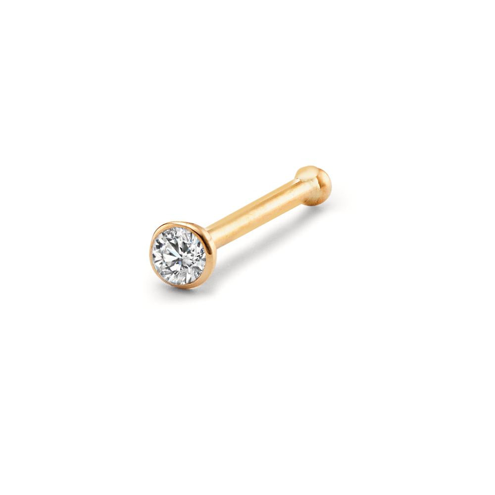 Clous de nez Or jaune 18K Diamant blanc, 0.035 ct, w-si 2.5 mm  Urech ...