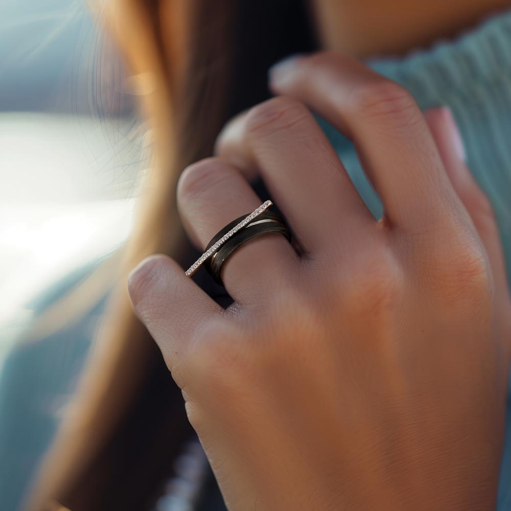 Ringset 3-teilig mit Zirkonia