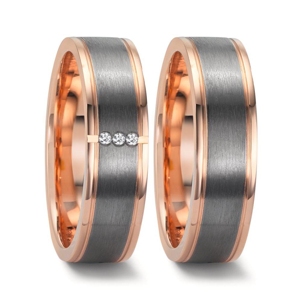 Alliance Or rouge 14K, Tantale 999