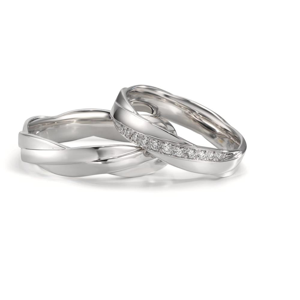 Partnerring 750/18 K Weissgold