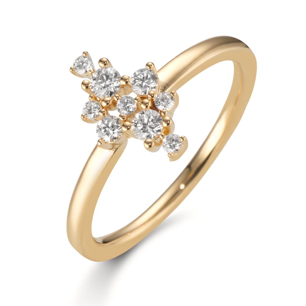 Oro 750 Oro Carati Prezzo Anello Oro Giallo 750/18 Carati Diamante