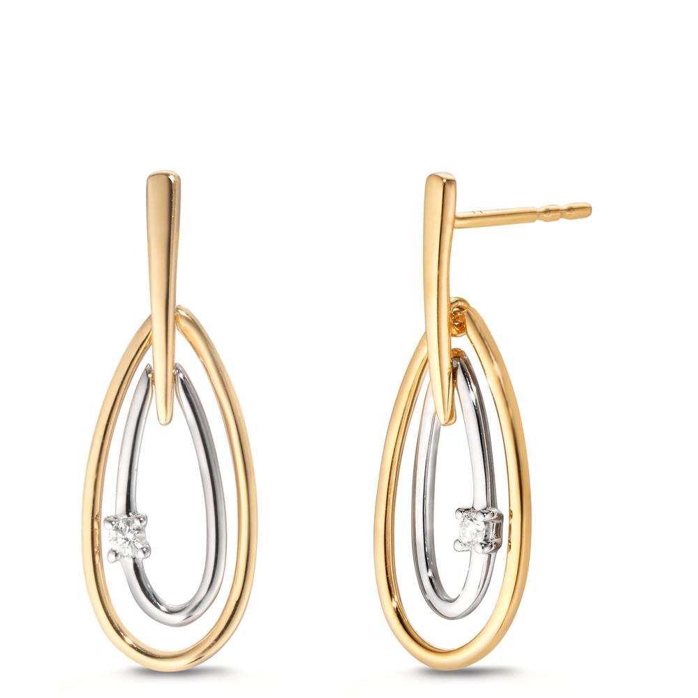 Orecchini Oro 750 O 18 Carati Orecchini A Bottone Oro Giallo 750