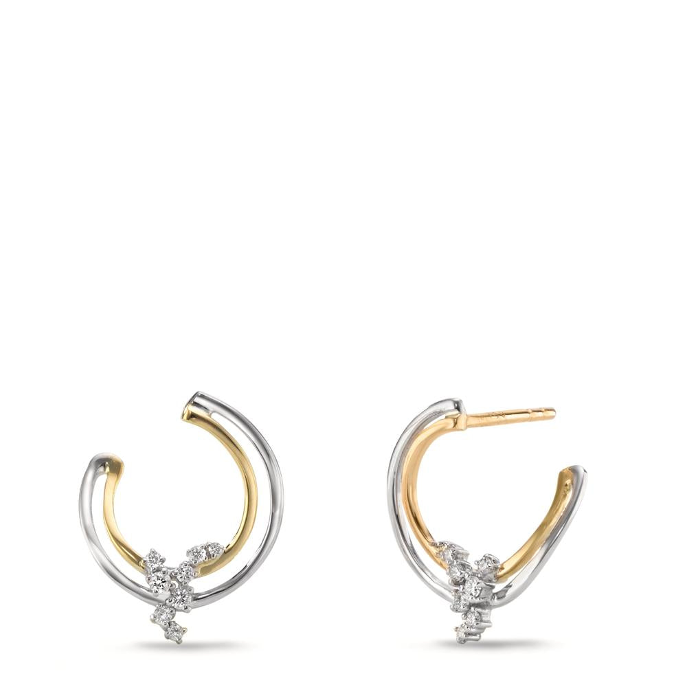 Orecchini Oreficeria Orecchini A Bottone Oro Bianco Orecchini A