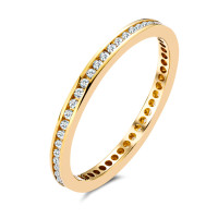 Memory Ring 750/18 K Gelbgold Diamant 0.25 ct, 50 Steine, w-si-542318