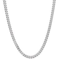 Flachpanzer-Halskette Silber  55 cm-555595
