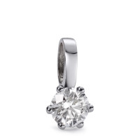 Pendentif Or blanc 750/18 K Diamant blanc, 0.15 ct, brillant, w-si-558329