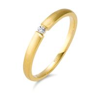 Solitär Ring 750/18 K Gelbgold Diamant 0.03 ct, w-si-562999