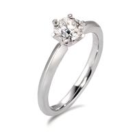 Solitär Ring 750/18 K Weissgold Diamant 0.75 ct, Brillantschliff, w-si, GIA-592878