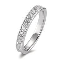 Memory Ring 750/18 K Weissgold Diamant 0.25 ct, 15 Steine, Brillantschliff, w-si-594932