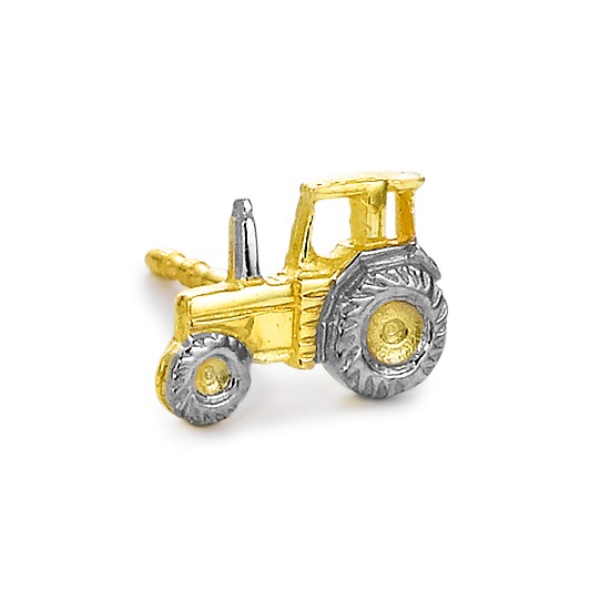 Clous d'oreille à l'unité Or jaune 750/18 K Tracteur-505306