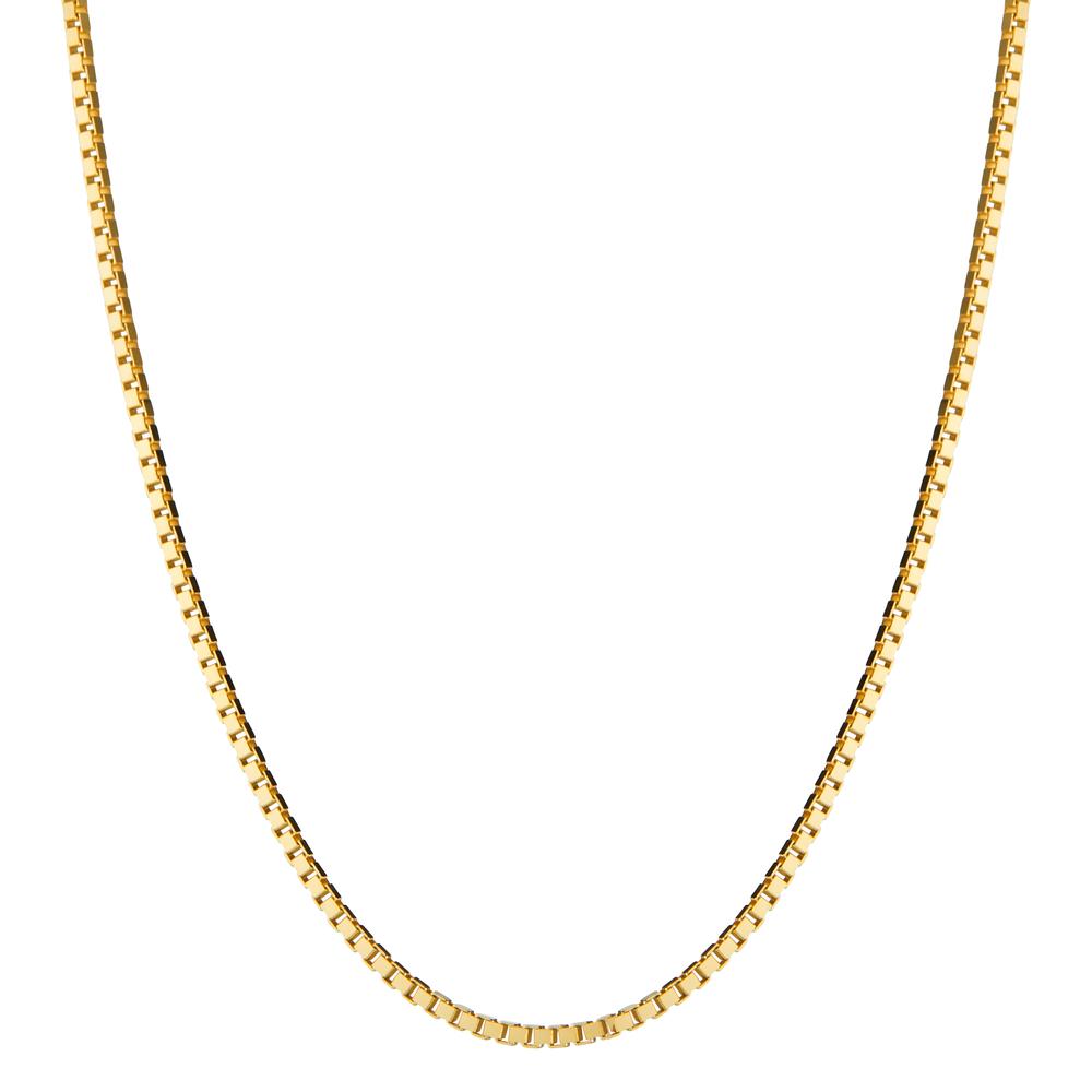 Venezianer diamantiert-Halskette 750/18 K Gelbgold  38 cm-544674