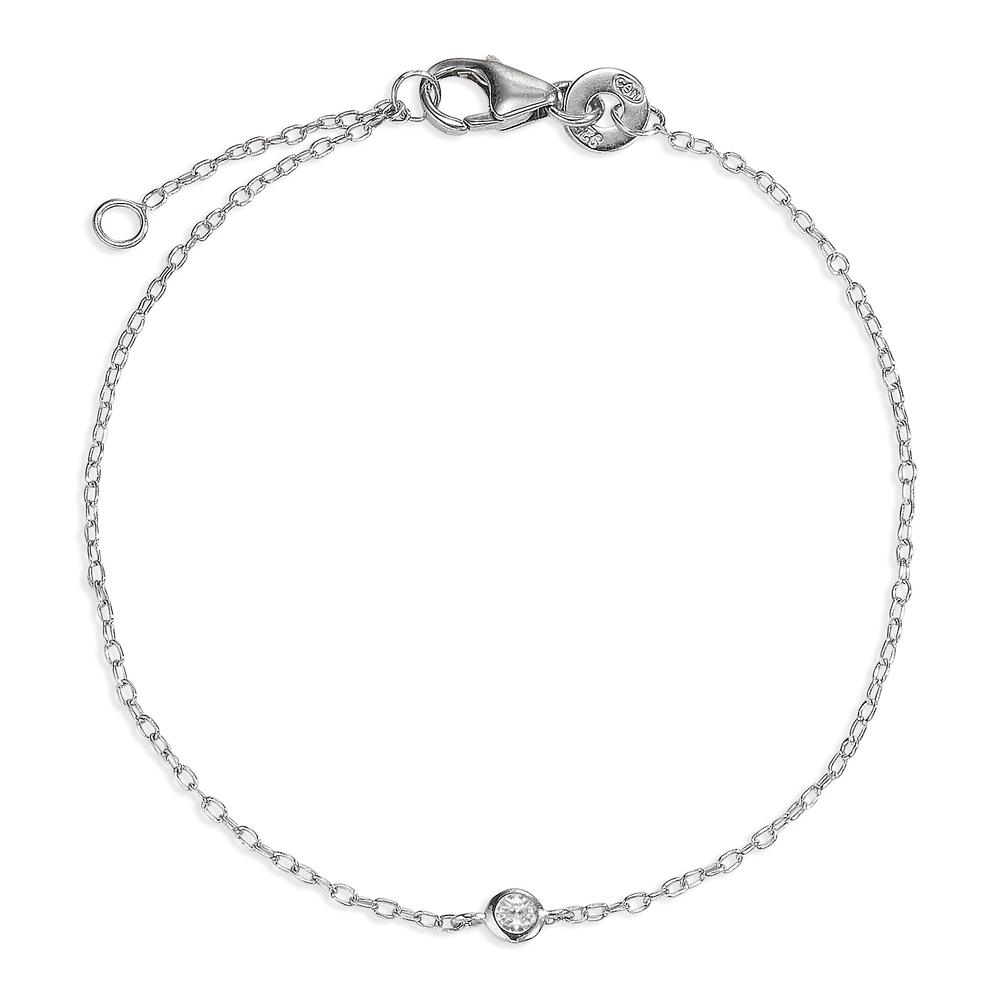 Armband Silber Zirkonia rhodiniert 16-18 cm verstellbar-605128