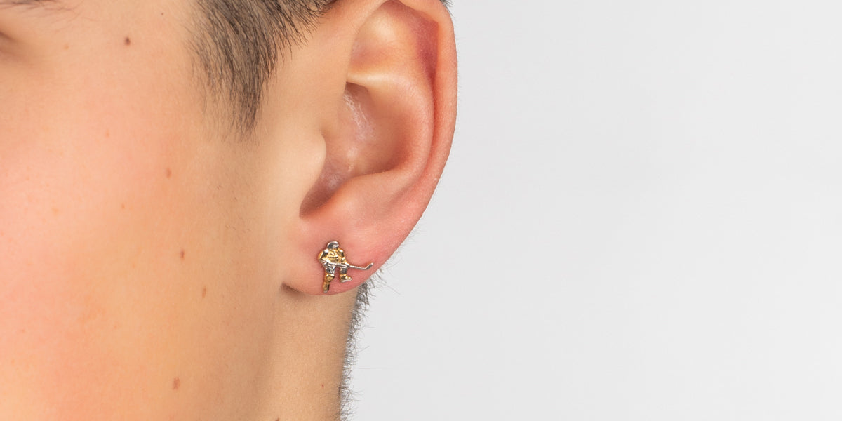 Herren - Ohrstecker aus Gold