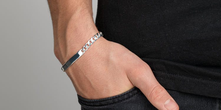 Herren - Armschmuck - Gravurarmband