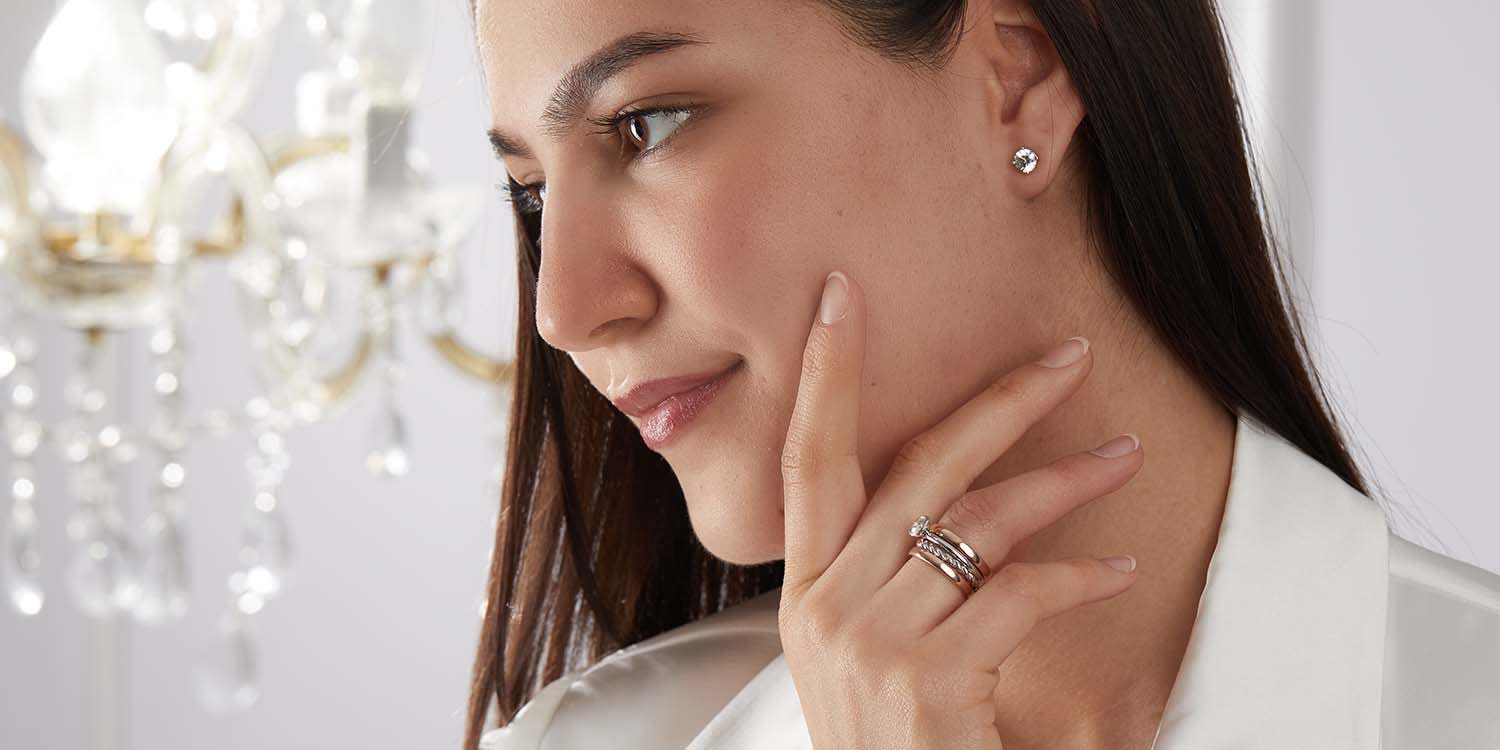 Stacking Rings Gold & Platin