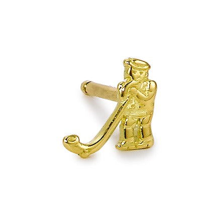 Ohrstecker 1 Stk 750/18 K Gelbgold Volklore