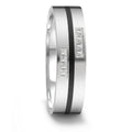 Alliance Acier inoxydable, Céramique Diamant 0.064 ct, 8 Pierres, tw-si