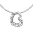 Pendentif 750 avec zirconias