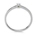 Bague or blanc 750 et diamant