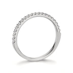 Bague or blanc 750 + diamants