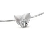 Pendentif Or blanc 18K Diamant 0.12 ct, w-si