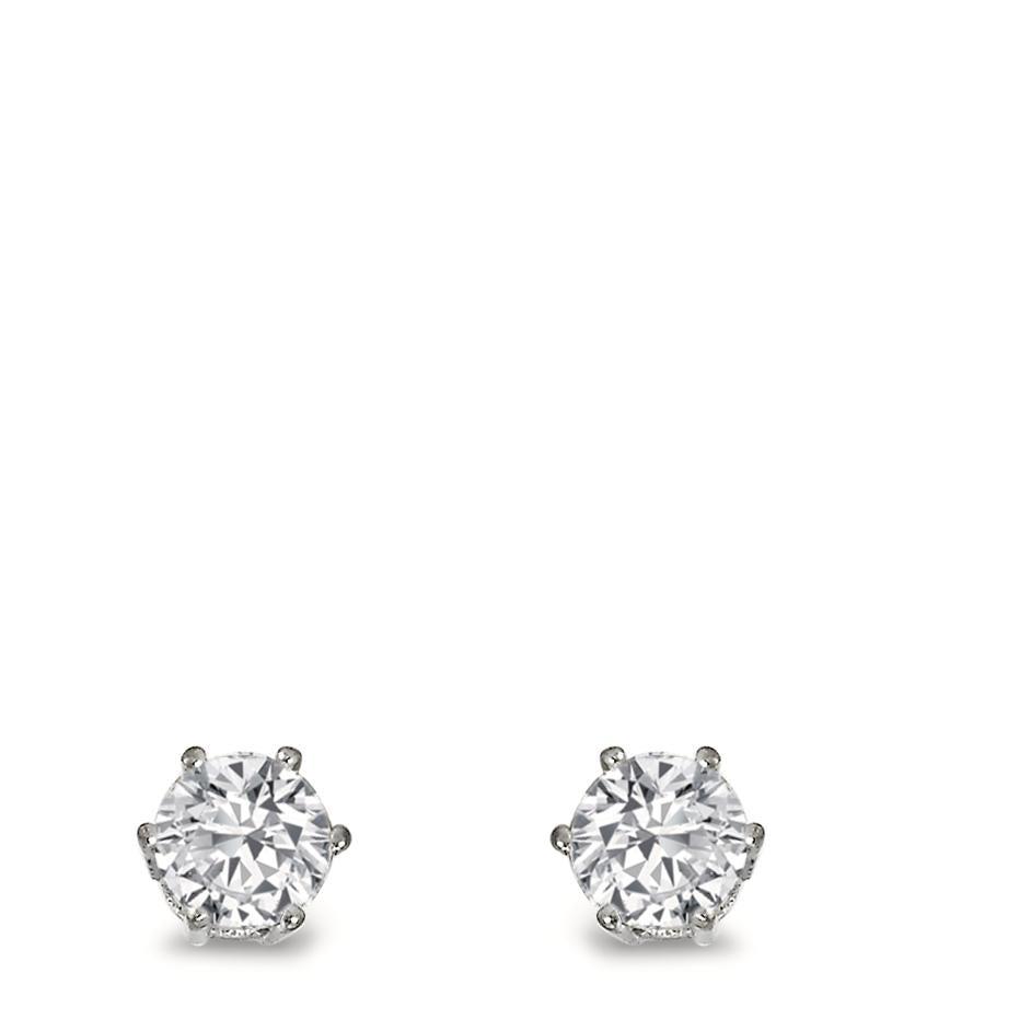 Clous d'oreilles Or blanc 750/18 ct.