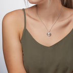 Chaînette avec pendentif Acier inoxydable rosé PVD perle d'eau douce blanc, 8 mm 39-45 cm