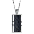 Chaînette avec pendentif Acier inoxydable PVD 50 cm
