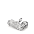 Pendentif Argent Rhodié Football