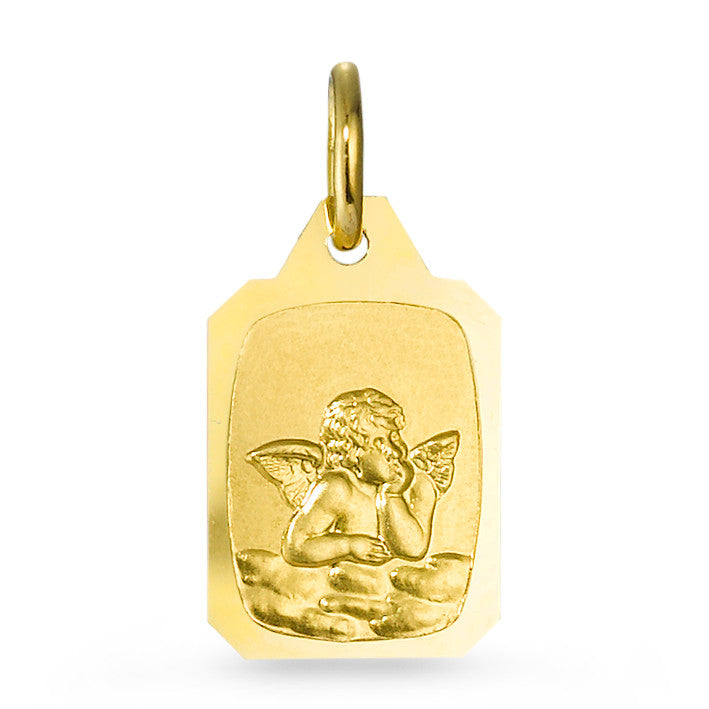 Pendentif Or jaune 18K Ange gardien