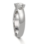 Bague solitaire Or blanc 18K Diamant blanc, 0.75 ct, brillant, w-si, IGI