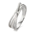 Bague Or blanc 18K Diamant blanc, 0.06 ct, 7 Pierres, brillant, w-si