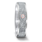 Alliance Titane, Carbone, Or rouge 18K Diamant 0.02 ct, w-si