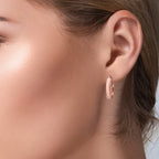 Créoles Argent rosé
