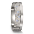 Alliance Titane Diamant 0.09 ct, 5 Pierres, w-si