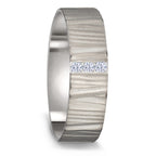 Alliance Titane Diamant 0.09 ct, 3 Pierres, w-si