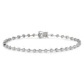 Bracelet Or blanc 18K Diamant 0.49 ct, 37 Pierres, w-si