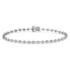 Bracelet Or blanc 18K Diamant 0.49 ct, 37 Pierres, w-si