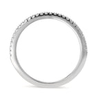 Bague Or blanc 14K Diamant 0.13 ct, 26 Pierres, w-si