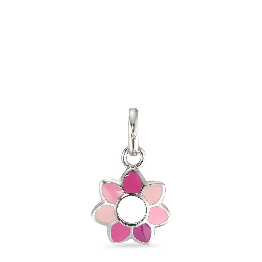 Pendentif Argent Rhodié Fleur Ø8.5 mm