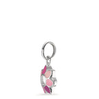 Pendentif Argent Rhodié Fleur Ø8.5 mm