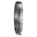 Alliance Tantale 999, Platine 950 Diamant 0.03 ct, 3 Pierres, w-si