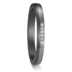 Alliance Tantale 999, Platine 950 Diamant 0.035 ct, 5 Pierres, w-si