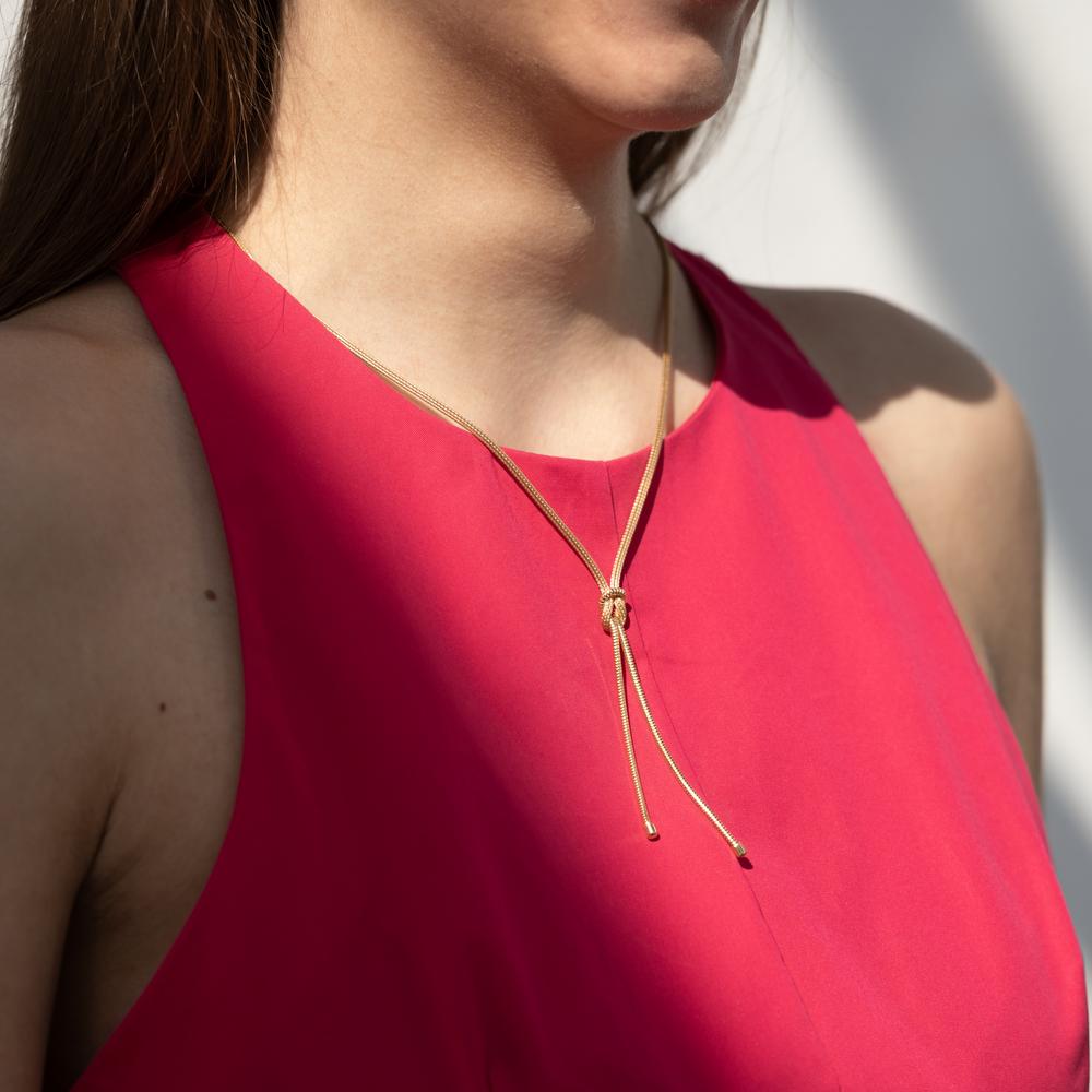 Collier Argent jaune Plaqué or 50 cm