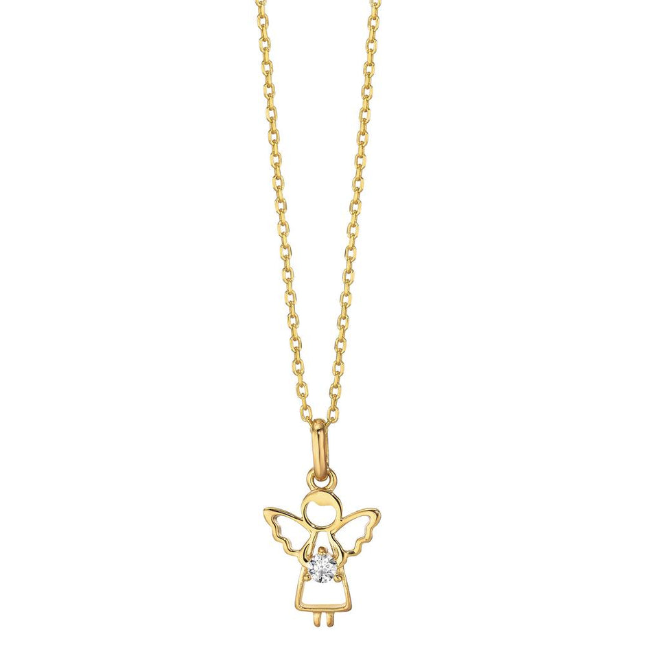 Pendentif Or Jaune 9k Ange Gardien 544795