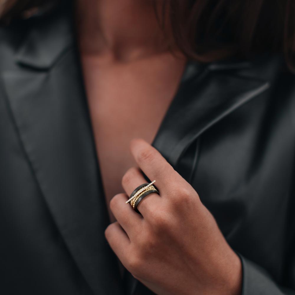 Ringset 5-teilig mit Zirkonia