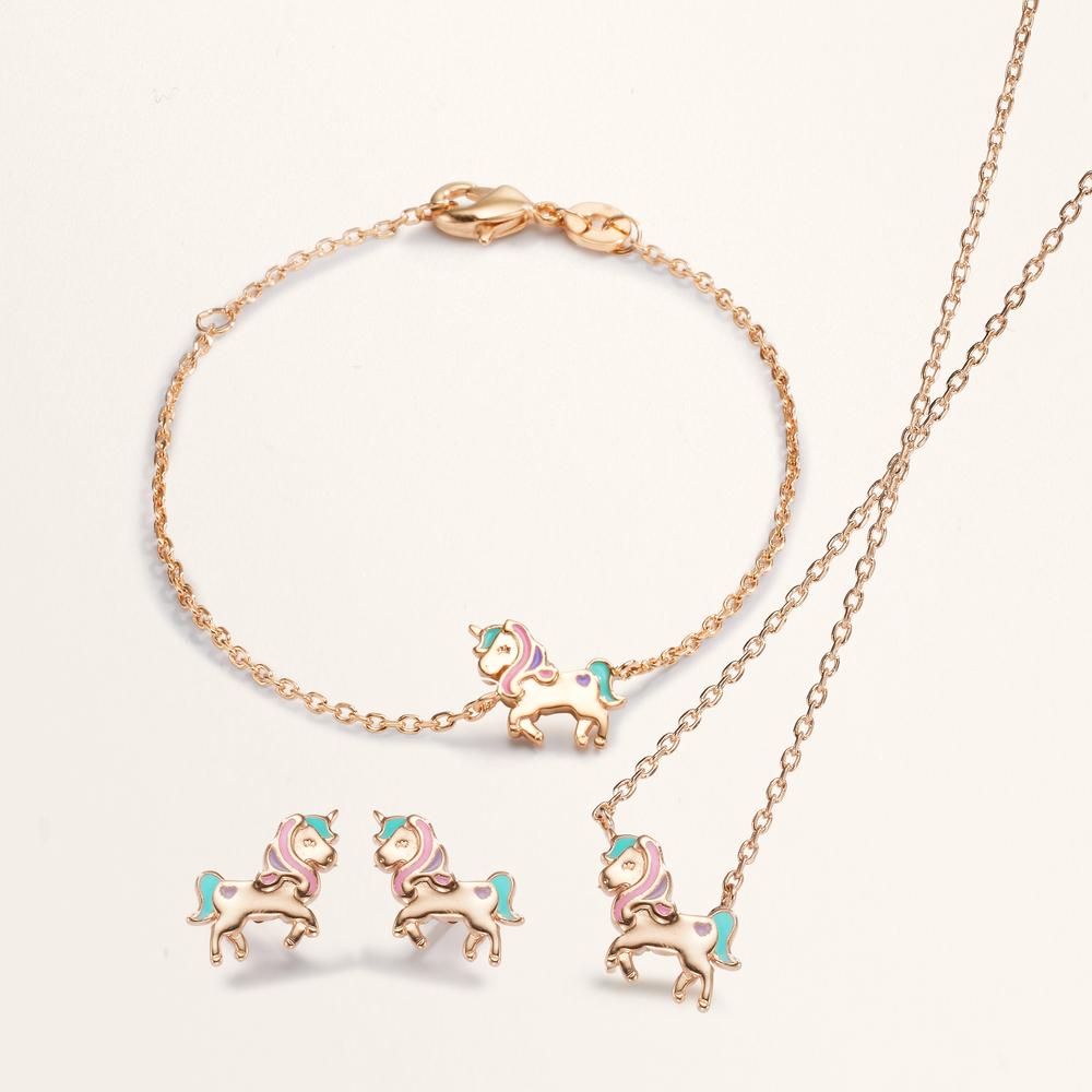 Collier Bronze lackiert Einhorn 35-37 cm verstellbar