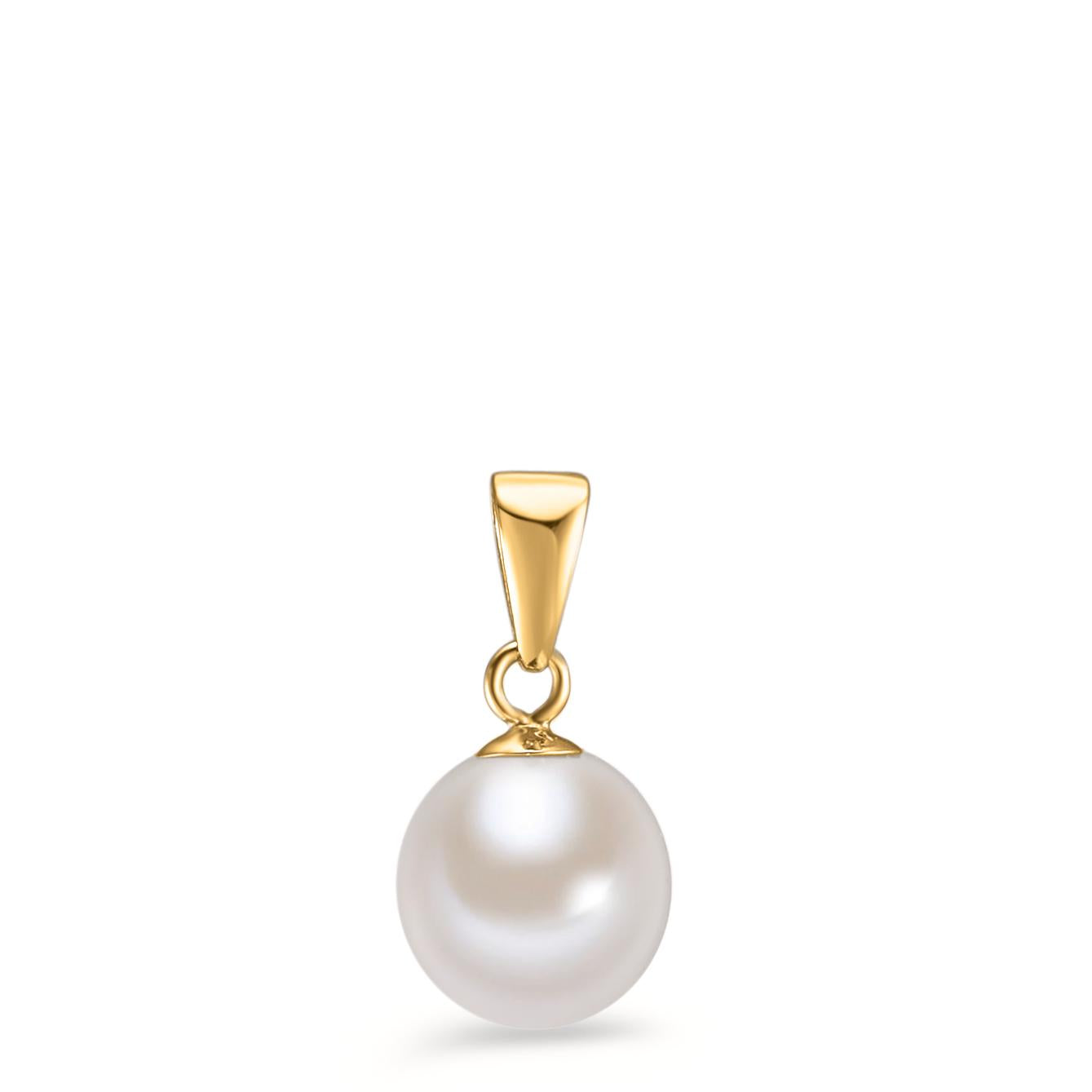 Pendentif Or Jaune 18k Avec Perle 4.5mm - Bijou D'occasion Remis à Neuf - 0.33 Grammes
